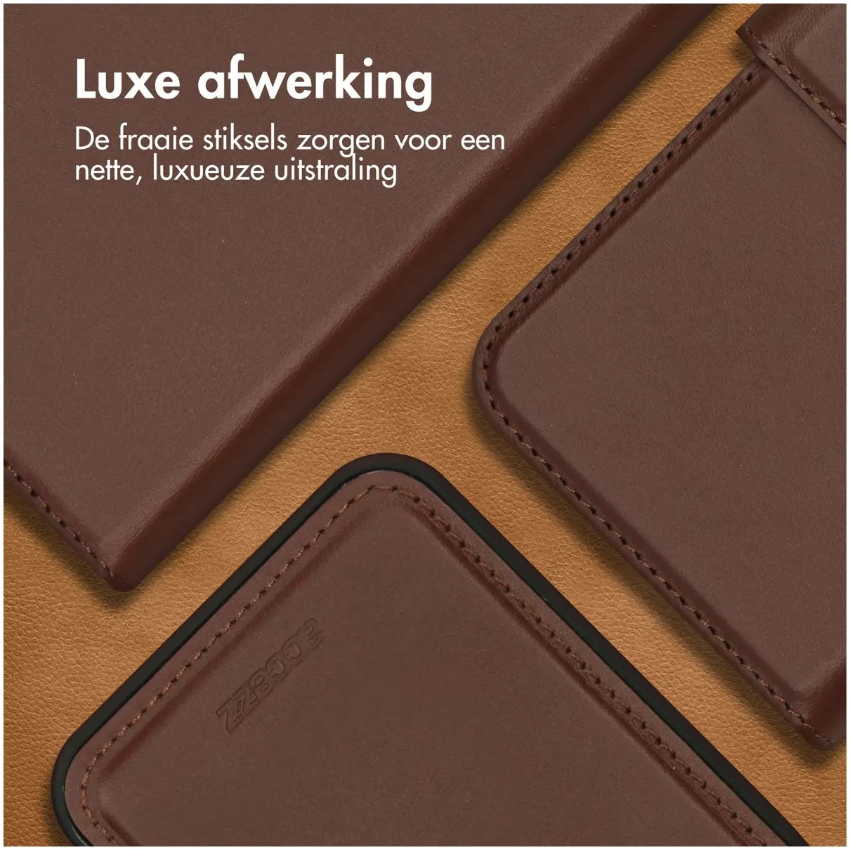 Accezz Premium Leather 2 in 1 Wallet Bookcase Samsung Galaxy A54 (5G) Bruin