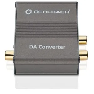 Oehlbach Digitaal-analoogconverter, coaxiale en optische ingang voor digitaal signaal Bruin