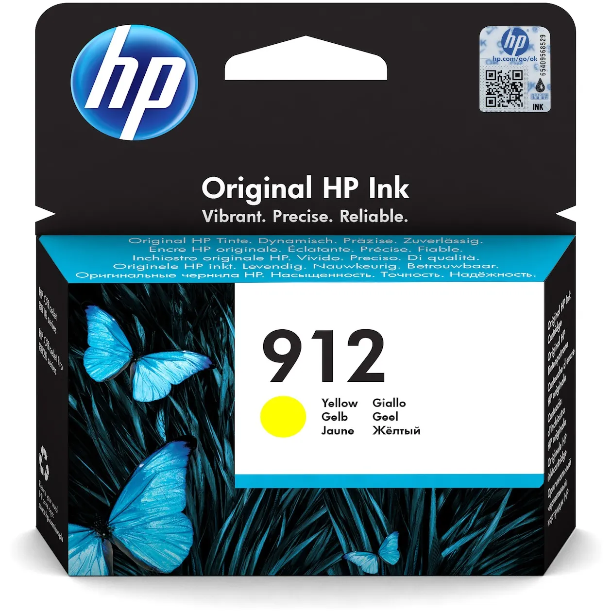 HP 912 cartridge Yellow Geel