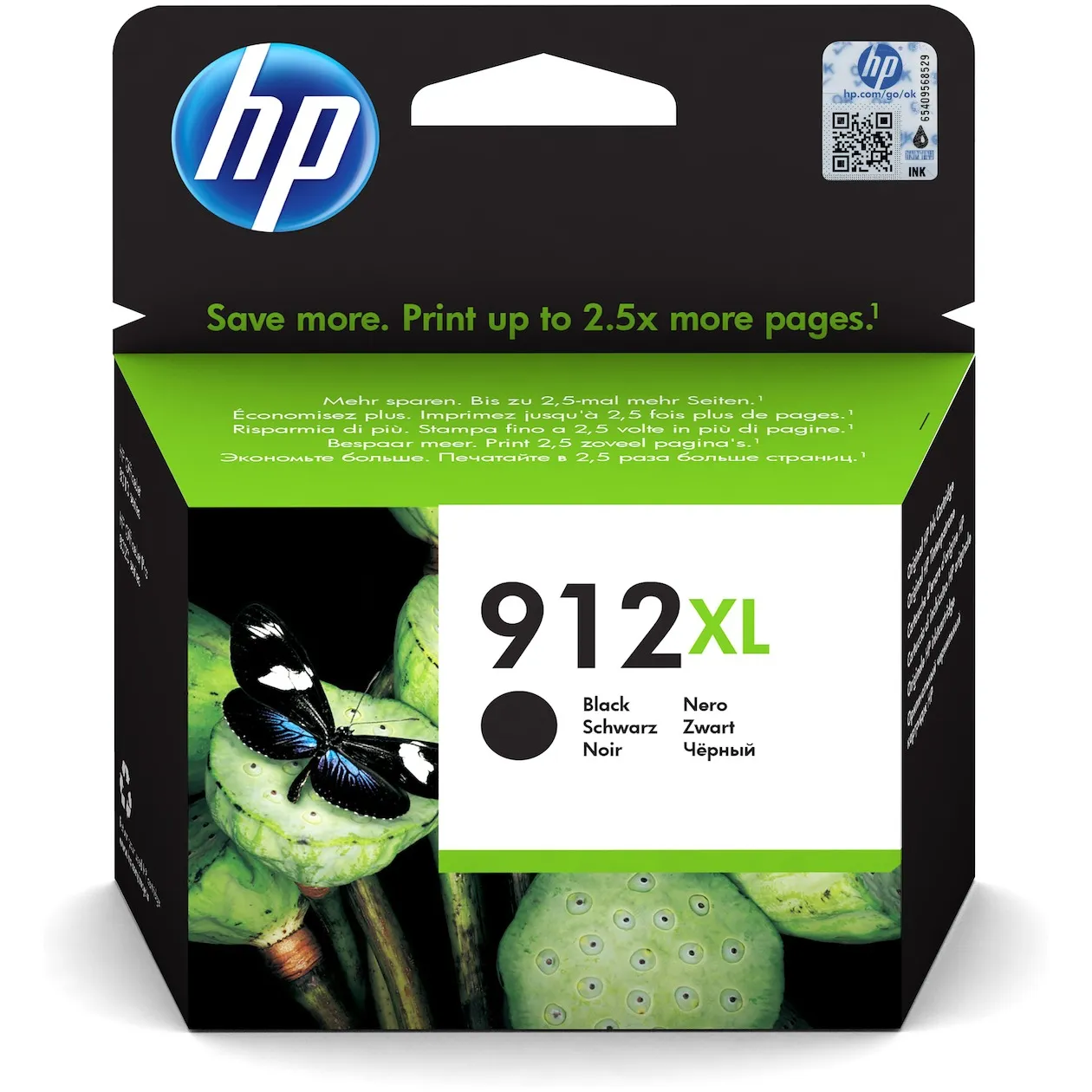 HP 912XL cartridge Zwart