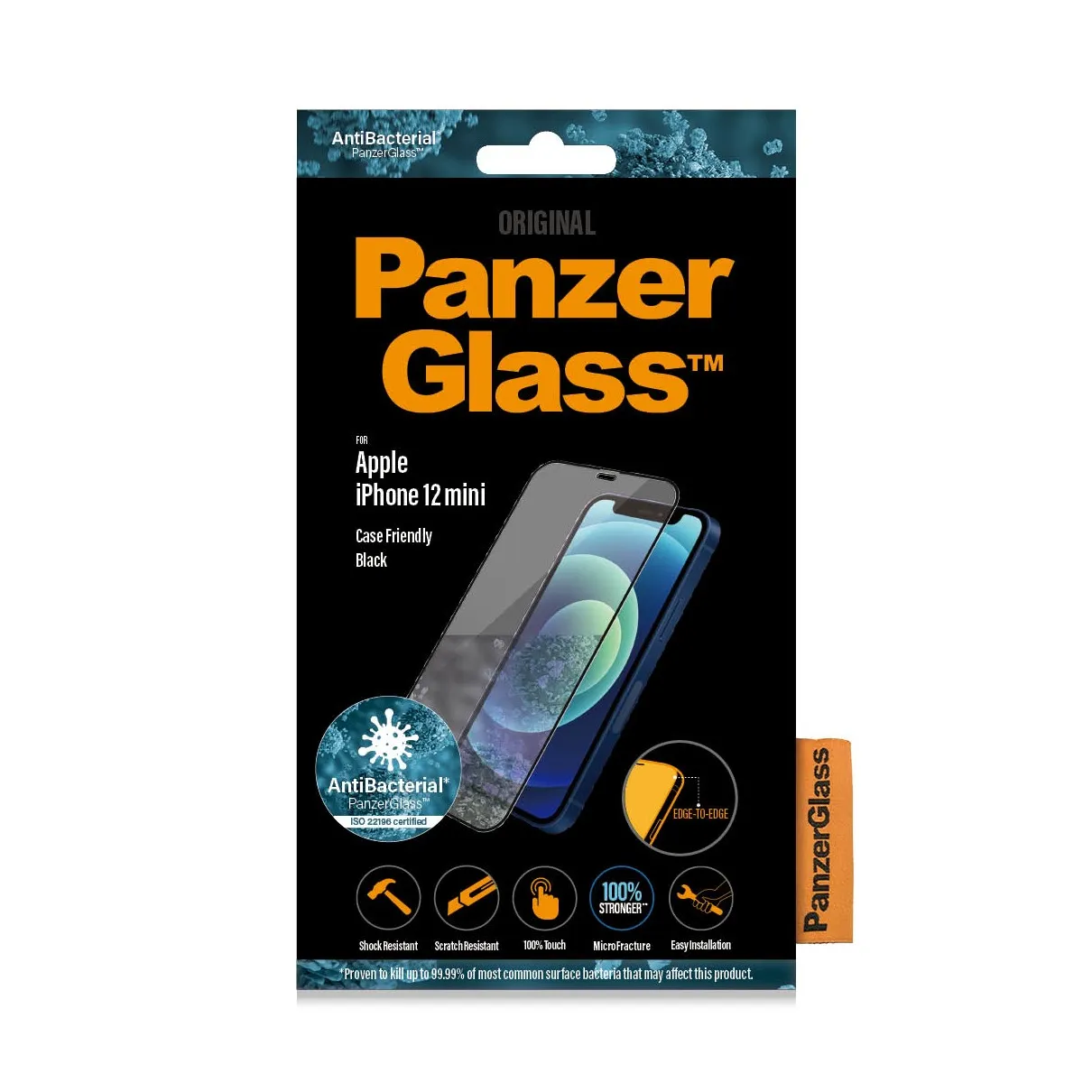 PanzerGlass Apple iPhone 12 mini Case Friendly AB Zwart