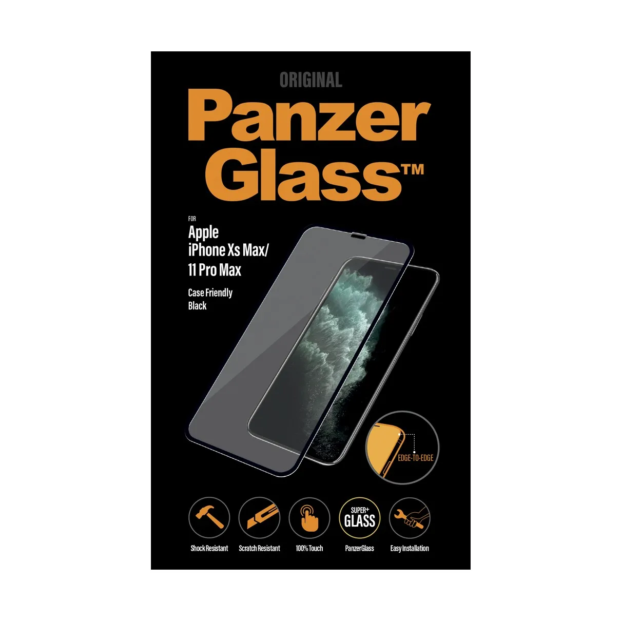 PanzerGlass Apple iPhone Xs Max/11 Pro Max Case Friendly Zwart