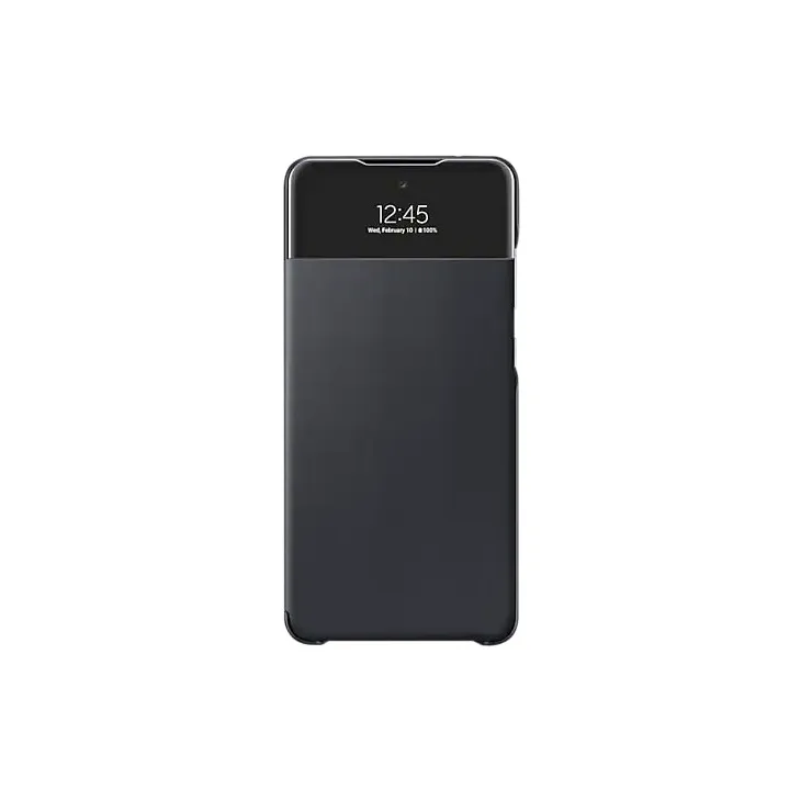 Samsung Galaxy A72 Smart S View Wallet Cover Zwart