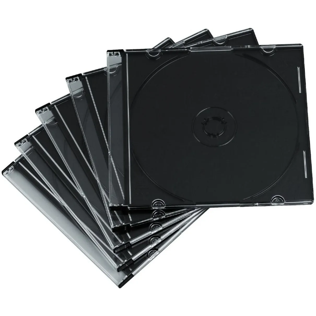 Hama CD doosje Slim 50-pack Transparant/zwart