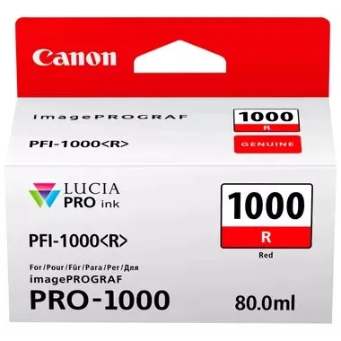 Canon pfi-1000 ink tank red Rood