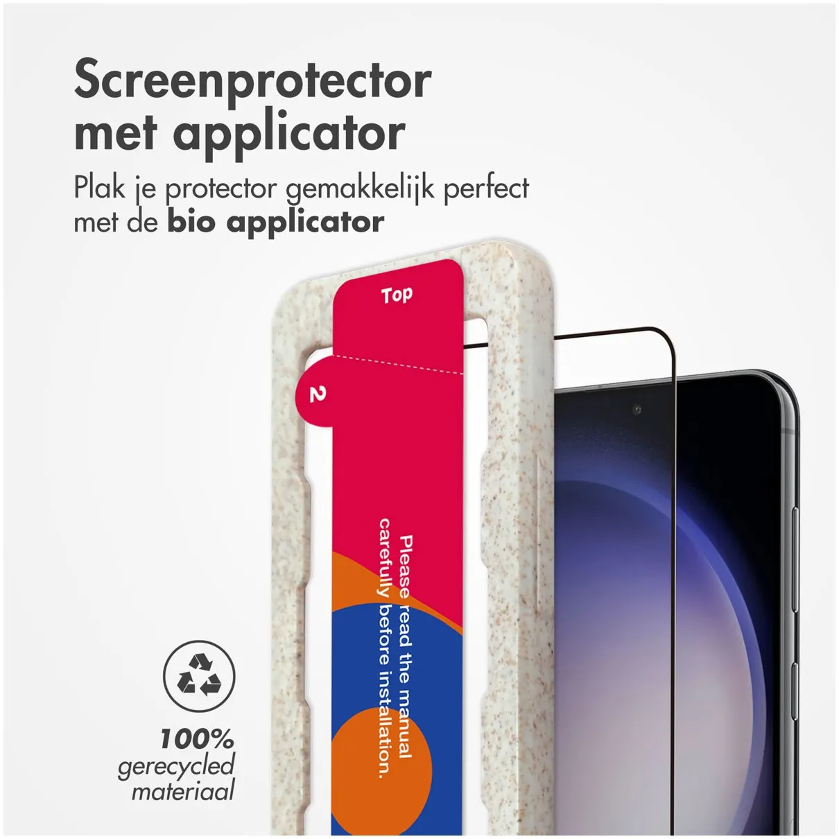 Accezz Gehard Glas Full Cover Screenprotector met applicator Samsung Galaxy S22 / S23 Transparant