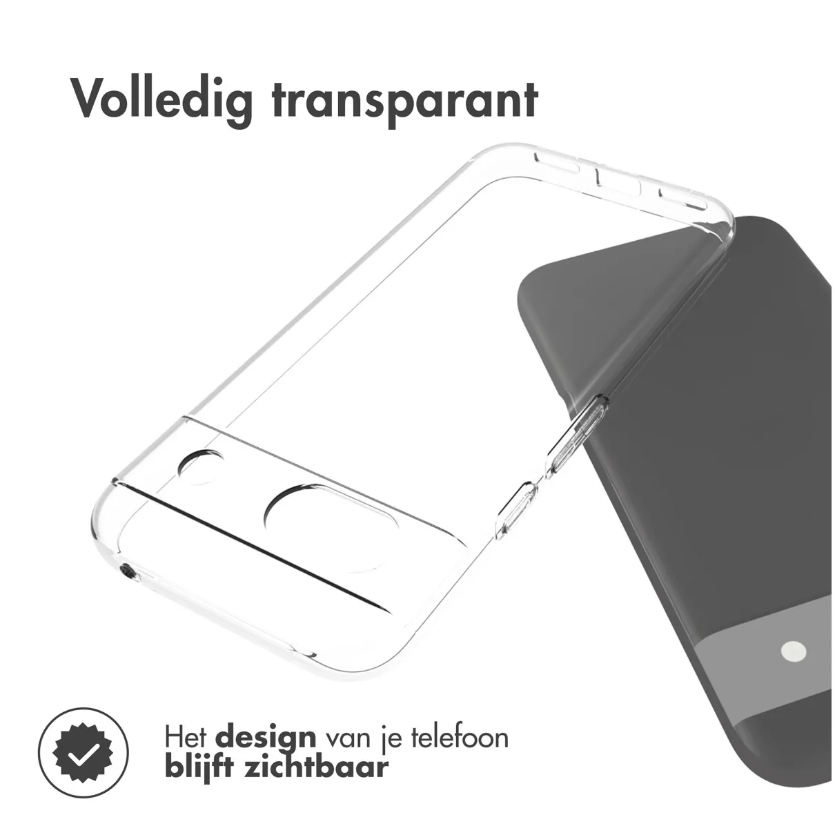 Accezz Clear Backcover Google Pixel 8a Transparant
