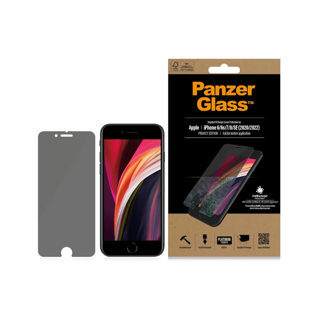 PanzerGlass iPhone 6/6s/7/8/SE 2020/2022 privacy