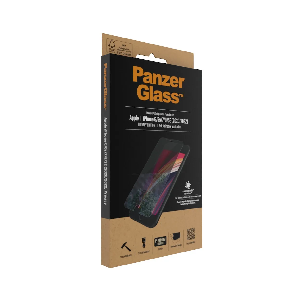 PanzerGlass iPhone 6/6s/7/8/SE 2020/2022 privacy