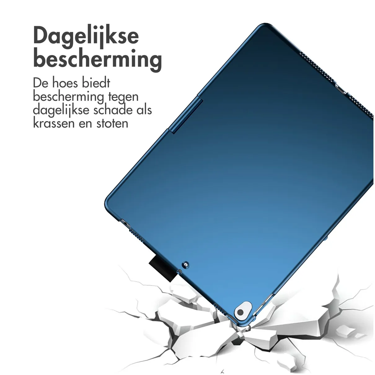 Accezz 360 Slim Keyboard Bookcase iPad 9(2021)10.2 inch/iPad 8(2020)10.2 inch/iPad 7(2019)10.2 inch Donkerblauw