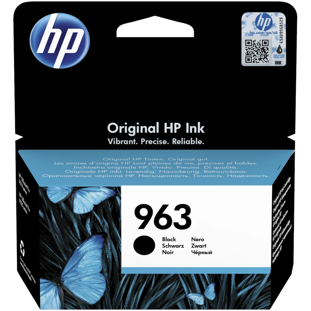 HP 963 ink black Zwart