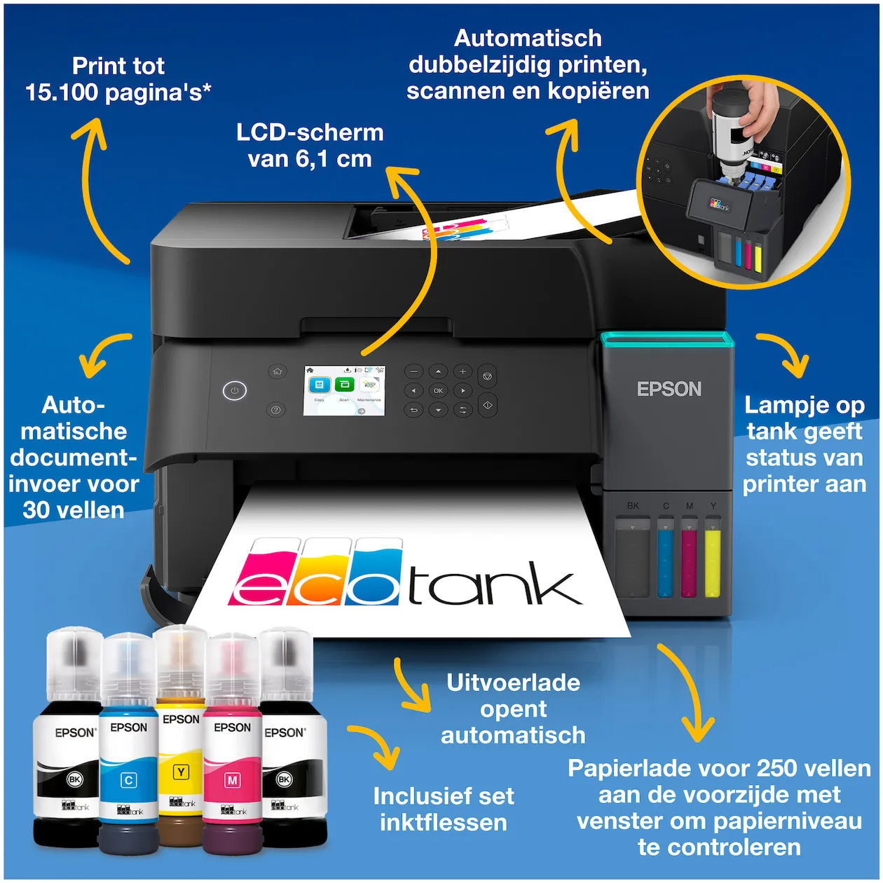 Epson EcoTank ET-3950 All-in-one inkjet printer kopen? | Expert.nl