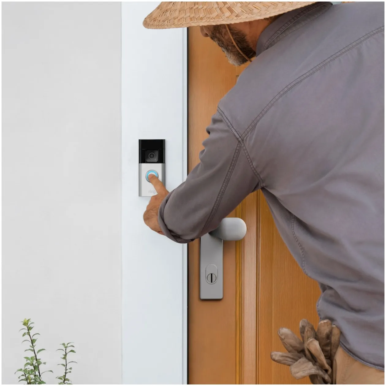 Ring Doorbell Batterij 1 Pak, 6040mAh Hoge Capaciteit Lithium Ion Camera Batterij met USB Kabel Vervangende Batterij voor Video Deurbel met Oplaadkabel
