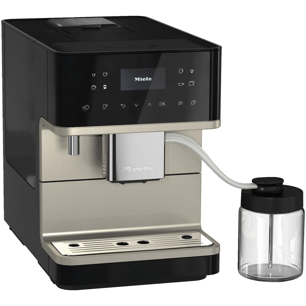 Miele CM 6360 Obsidiaanzwart/Cleansteel Volautomaat kopen? | Expert.nl