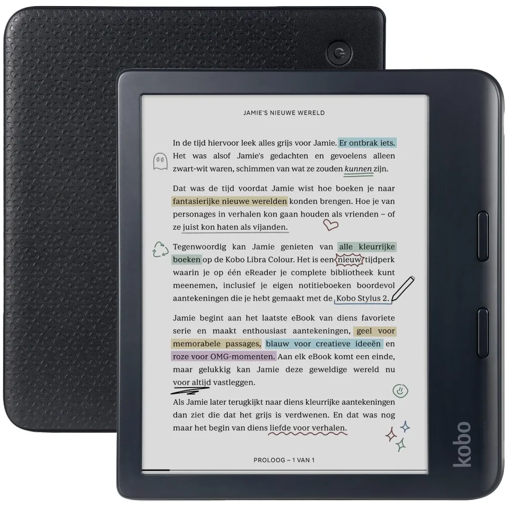 Kobo Libra Colour Zwart E-reader kopen? | Expert.nl