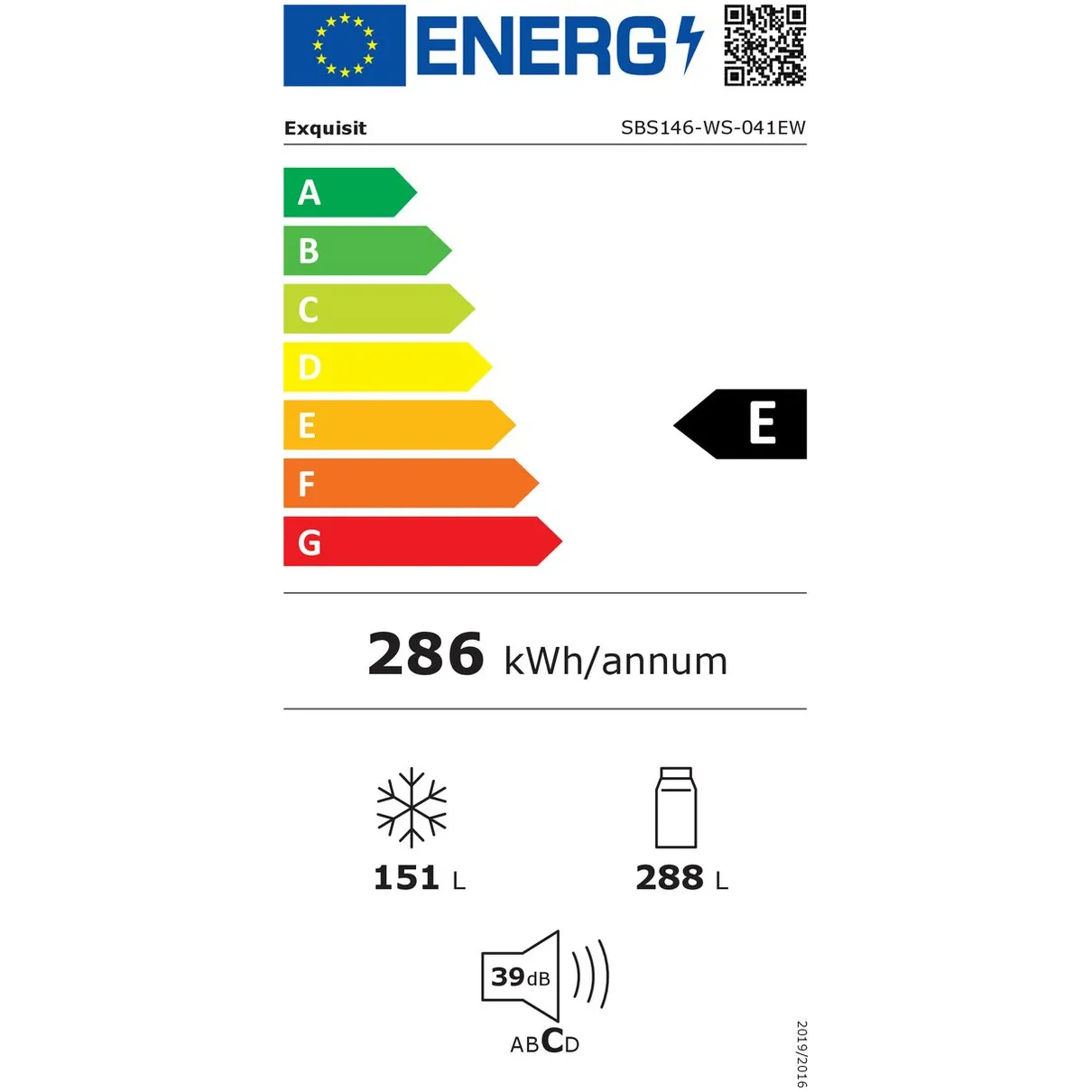 Exquisit SBS146-WS-041EW Wit Amerikaanse koelkast kopen? | Expert.nl