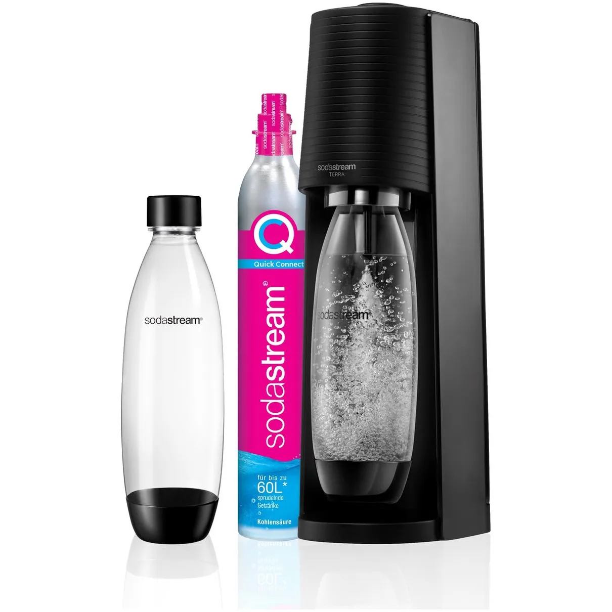 Sodastream TERRA Bruiswatertoestel Starterkit Zwart Waterkan Sodastream TERRA Bruiswatertoestel Starterkit Zwart Waterkan