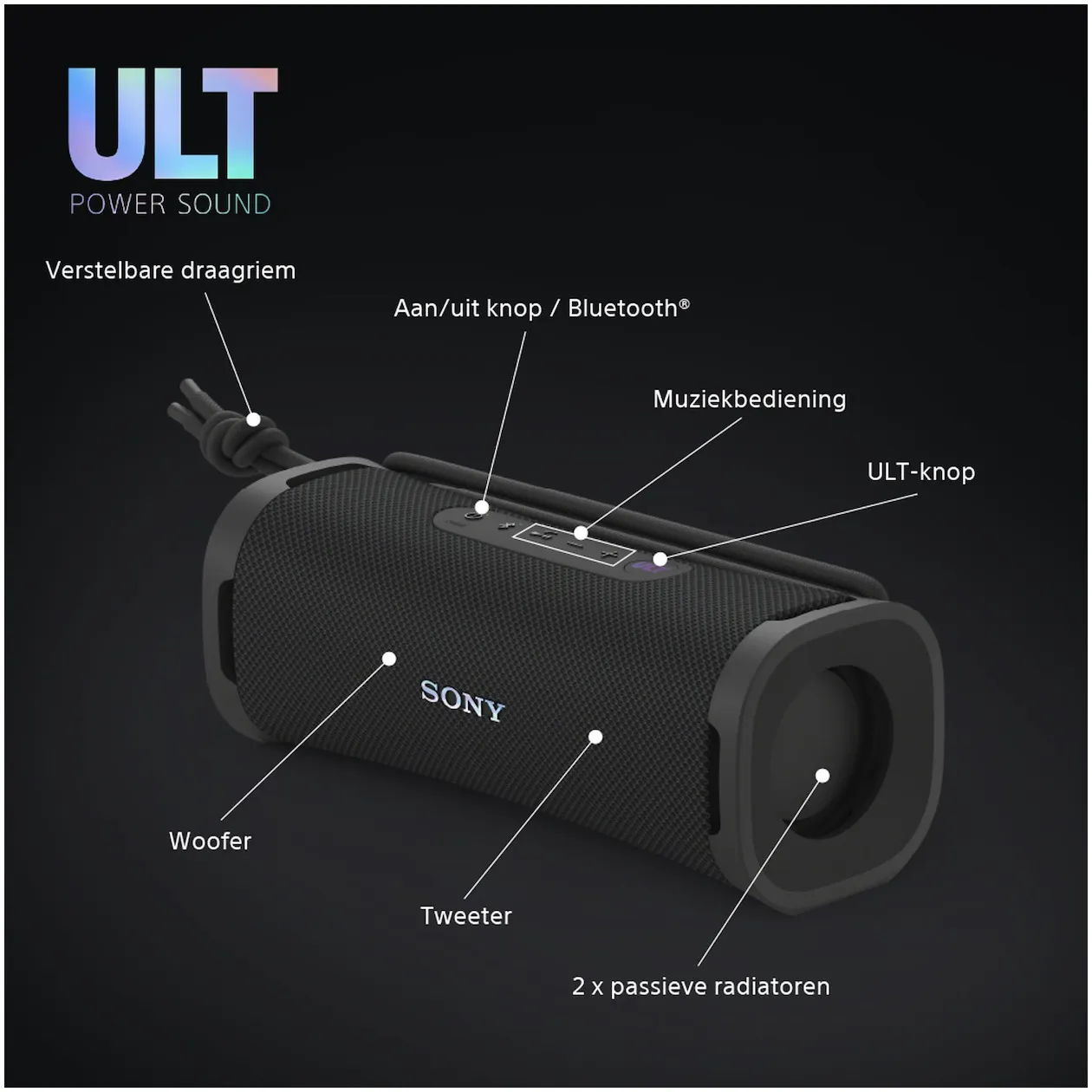 Sony ULT Field 1 Zwart Bluetooth speaker kopen? | Expert.nl