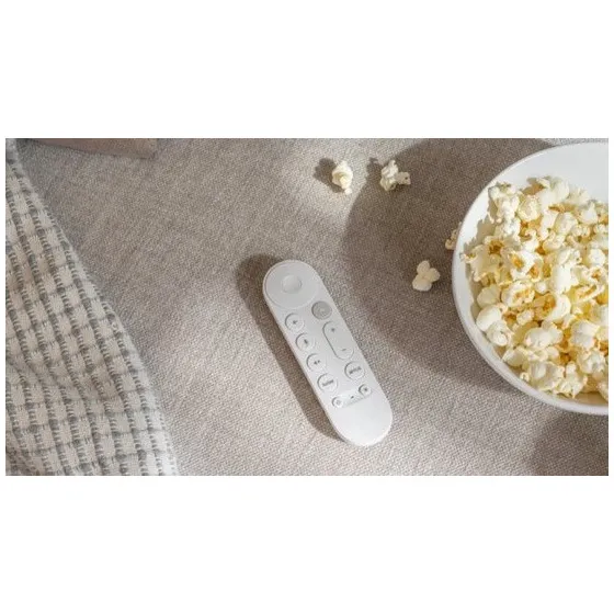 Google Chromecast met Google TV (4K), streaming-entertainment op je tv en met spraakzoeken, geniet van films, series en Netflix in 4K met HDR, eenvoudig te installeren, hemelsblauw