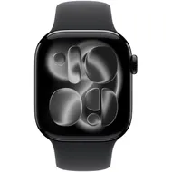 Apple Watch Series 11 GPS 42mm Jet Black Aluminium Case met Black Sport Band - S/M Zwart