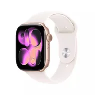 Apple Watch Series 11 GPS 46mm Rose Gold Aluminium Case met Light Blush Sport Band - S/M Rose/goud