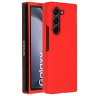 Accezz Liquid Silicone Backcover Samsung Galaxy Z Fold 5 Rood
