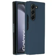 Accezz Liquid Silicone Backcover Samsung Galaxy Z Fold 5 Donkerblauw