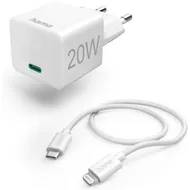 Hama Oplaadset, Lightning, Power Delivery (PD), 20 W Wit