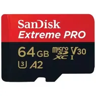 SanDisk MicroSDXC Extreme PRO 64GB 200/90 mb/s - A2 - V30 - SDA - Rescue Pro DL 2Y