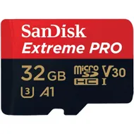 SanDisk MicroSDHC Extreme PRO 32GB 100 mb/s - A1 - V30 - SDA - Rescue Pro DL 1Y
