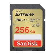 SanDisk SDXC Extreme 256GB 180/130 mb/s - V30 - Rescue Pro DL 1Y