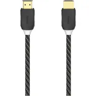 Hama High-speed HDMI-kabel, Ethernet, stof, verguld, zwart, 1,5 m display 24 st