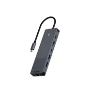 Rapoo USB-C Multiport Adapter, 6-in-1, grijs