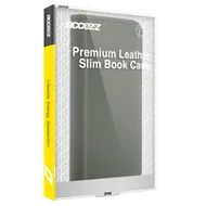 Accezz Premium Leather Slim Book Case voor Apple iPhone 12 (Pro) Groen