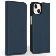 Accezz Premium Leather Slim Book Case voor Apple iPhone 13 Donkerblauw