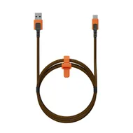Xtorm Xtreme USB-A / USB-C kabel 1,5m Zwart/oranje