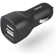 Hama Car Charger met 2x USB-A Socket  12 W Zwart