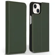Accezz Premium Leather Slim Book Case voor Apple iPhone 13 Groen
