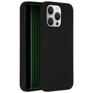Accezz Liquid Silicone Backcover iPhone 15 Pro Max Zwart