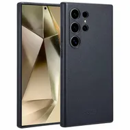 Accezz MagSafe Leather Backcover Samsung Galaxy S24 Ultra Zwart