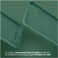 Accezz Liquid Silicone Backcover iPhone 15 Pro Max Donkergroen