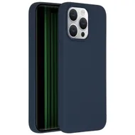 Accezz Liquid Silicone Backcover iPhone 15 Pro Max Donkerblauw
