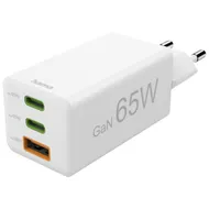 Hama Fast Charger 2x USB-C PD 1x USB-A QC Mini-Charger 65 W Wit