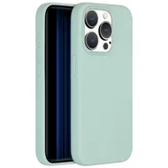 Accezz Liquid Silicone Backcover met MagSafe iPhone 15 Pro Lichtblauw