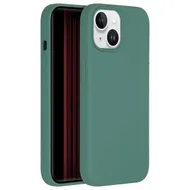 Accezz Liquid Silicone Backcover met MagSafe iPhone 15 Donkergroen