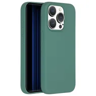 Accezz Liquid Silicone Backcover met MagSafe iPhone 15 Pro Donkergroen