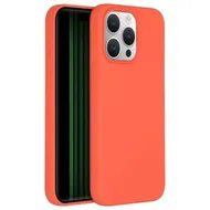Accezz Liquid Silicone Backcover met MagSafe iPhone 15 Pro Max Oranje