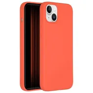 Accezz Liquid Silicone Backcover met MagSafe iPhone 15 Plus Oranje