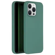 Accezz Liquid Silicone Backcover met MagSafe iPhone 15 Pro Max Donkergroen