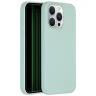 Accezz Liquid Silicone Backcover met MagSafe iPhone 15 Pro Max Lichtblauw